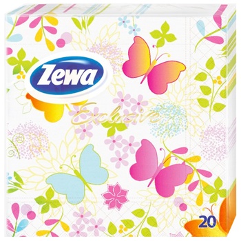 Zewa Exclusive India 3-layers Serving Napkins 20pcs In Assortment