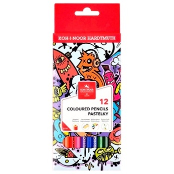 Koh-I-Noor Teenage Color Pencils 12pcs - buy, prices for ULTRAMARKET - photo 1