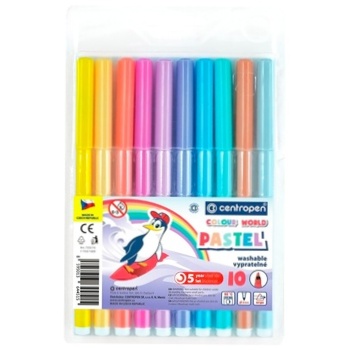 Koh-I-Noor Color World Pastel Felt-tip Pens 10pcs - buy, prices for ULTRAMARKET - photo 1