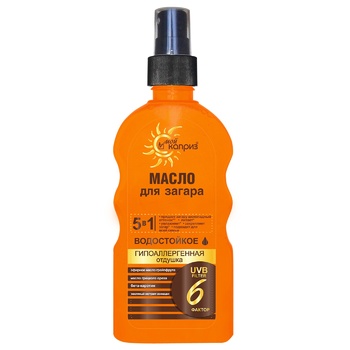 Moi Kapriz Water Resistant Sun Tanning Oil 5in1 200ml - buy, prices for ULTRAMARKET - photo 1