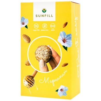 Цукерки Sunfill Марципан без цукру та глютену 150г