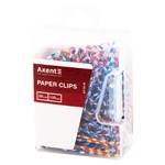 Axent Zebra Round Colored Stationery Clip 28mm 100pcs