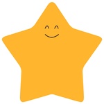 Блок бумаги Axent Star с клейким слоем 70х70мм 50 листов