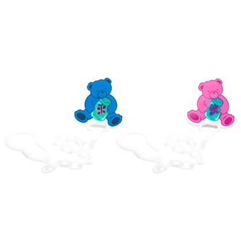 Lindo Bear Chain for Pacifier with Clip - buy, prices for Auchan - photo 1