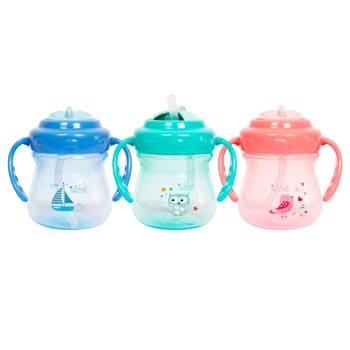 Lindo baby non-pouring cup with handles and silicone tube 250 ml - buy, prices for - photo 1