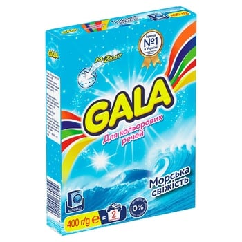 Gala Fresh Sea for Colored Fabrics Automat Powder Detergent 400g - buy, prices for Auchan - photo 2