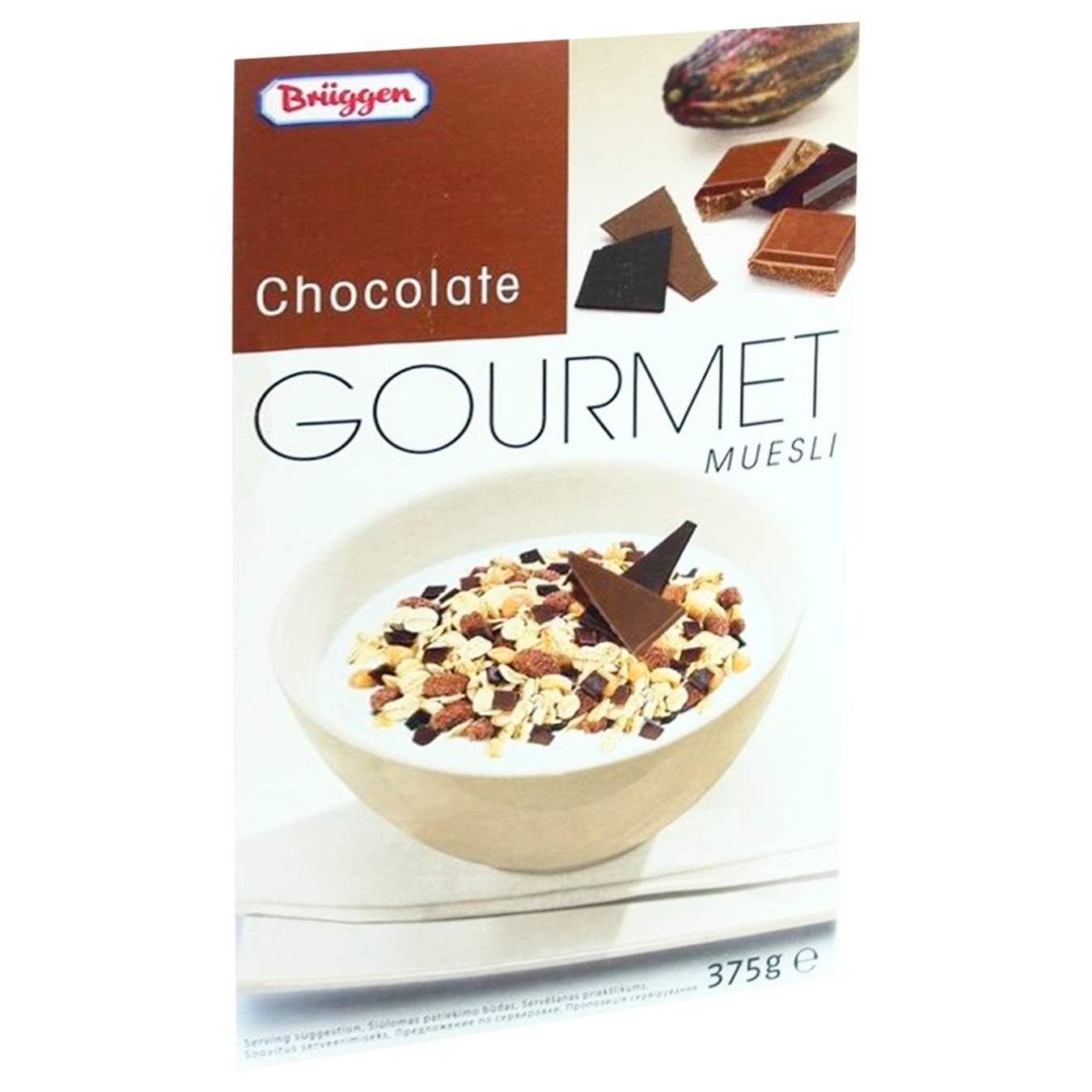 

Мюсли Bruggen Gourmet шоколадные 375г