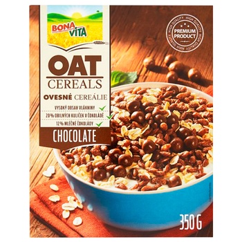 Bona Vita Oat Cereals with Chocolate Dry Breakfast 350g - buy, prices for WINETIME - photo 3