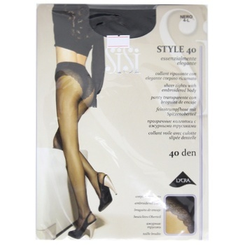 Колготи жіночі Sisi Style 40ден р.4 nero