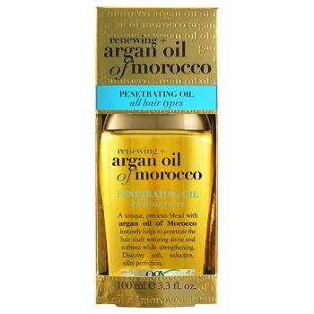 Масло для волос Ogx® Argan Oil of Morocco Восстанавливающее аргановое 100мл - купить, цены на NOVUS - фото 1