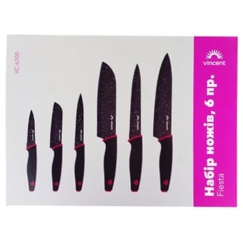 Vincent Fiesta Set of Knives 6pcs - buy, prices for Auchan - photo 1