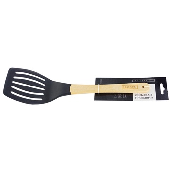 Lessner Kitchen Spatula with Notch with Wooden Handle - buy, prices for Auchan - photo 2