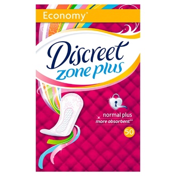 Прокладки щоденні Discreet Normal Plus 50шт - купити, ціни на ULTRAMARKET - фото 3