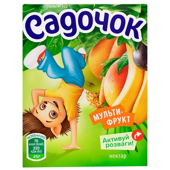 Sadochok Multifruit Nectar 200ml - buy, prices for Vostorg - photo 2