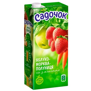 Sadochok Apple-carrot Juice 0.95l - buy, prices for Auchan - photo 2