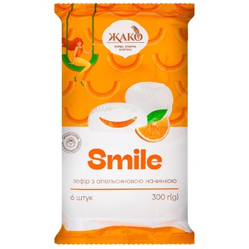 Зефір Жако Smile з апельсиновою начинкою 300г - купити, ціни на NOVUS - фото 4