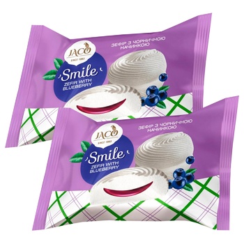 Зефир Жако Smile черника 50г - купить, цены на Эпицентр FOOD - фото 3