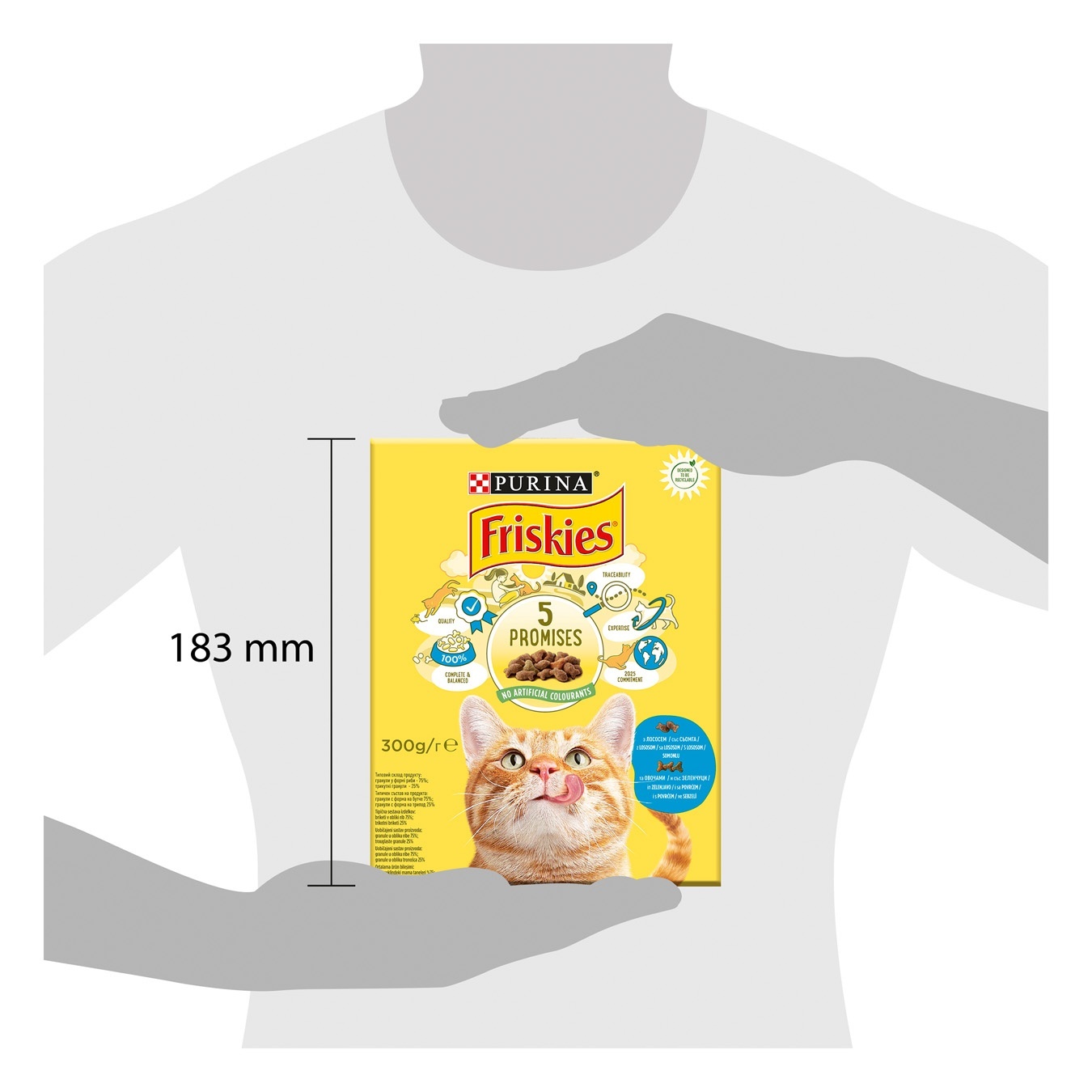 

Корм Friskies С лососем и овощами сухой для взрослых кошек 300г