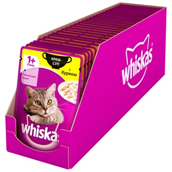 Whiskas Cream Soup with Chicken Feed for Adult Cats 85g - buy, prices for Auchan - photo 5