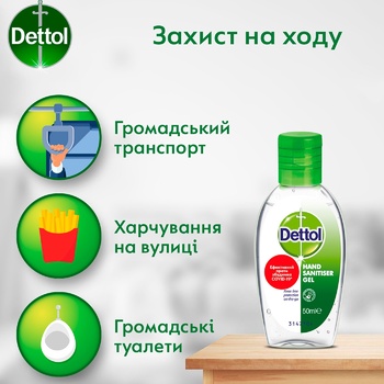 Антисептик для рук Dettol 50мл - купити, ціни на Auchan - фото 3