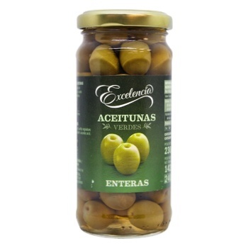 Excelencia Green Olives with Stone 230g - buy, prices for ULTRAMARKET - photo 1