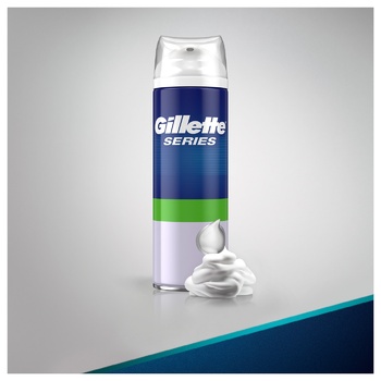 Gillette For Gillette Series Sensitive Skin Shaving Foam 250ml 2pcs - buy, prices for ULTRAMARKET - photo 4