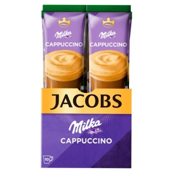 Кавовий напій Jacobs Milka Cappuccino 7+3шт 180г - купити, ціни на - фото 2