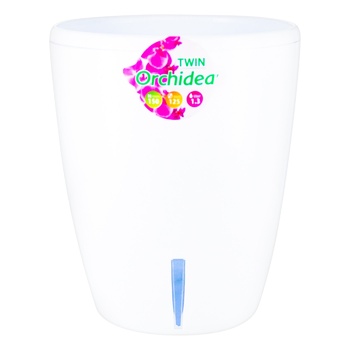 Santino Twin Orchid White Flowerpot 12cm - buy, prices for Auchan - photo 1