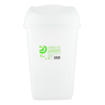 Rectangular White Trash 9l - buy, prices for Auchan - photo 1