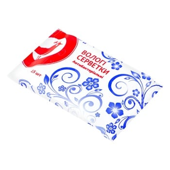 Auchan Antibacterial Wet Napkins 15pcs - buy, prices for Auchan - photo 2