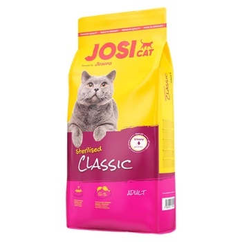 Корм сухой JosiCat Classic для стерилизованных котов 10кг - купить, цены на МегаМаркет - фото 1