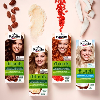 Фарба для волосся Palette Naturals без аміаку 6-68 карамельний каштановий - купити, ціни на МегаМаркет - фото 2