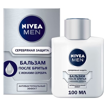 Бальзам после бритья NIVEA MEN Серебряная защита с антибактериальным эффектом 100мл - купить, цены на Auchan - фото 6