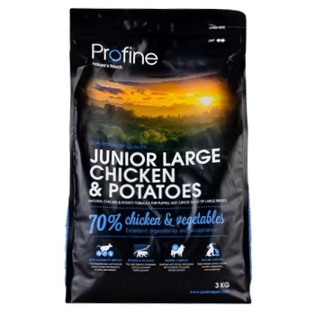 Profine Junior Large Chicken &Potatoes Dry Food for Puppies and Young Dogs of Large Breeds 3kg - buy, prices for Auchan - photo 2