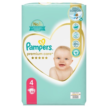 Підгузки Pampers Premium Care розмір 4 Maxi 9-14кг 68шт - купити, ціни на NOVUS - фото 5