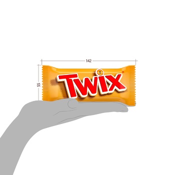 Печиво Twix пісочне з карамеллю вкрите молочним шоколадом 50г - купити, ціни на Восторг - фото 3