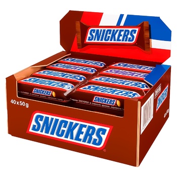 Батончик Snickers шоколадний з арахісом 50г - купити, ціни на NOVUS - фото 3