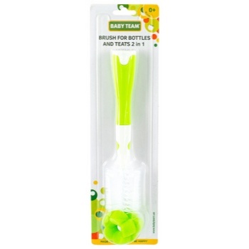 Baby Team Brush For Bottles And Nipple 2in1 - buy, prices for NOVUS - photo 1