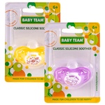 Baby Team Pacifier silicone classic 6months +