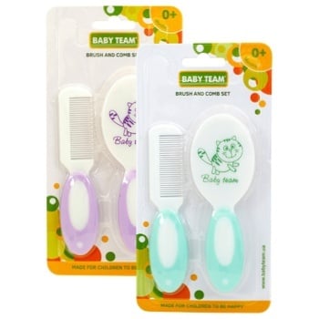 Baby Team Natural Bristles Comb and Brush Set - buy, prices for Tavria V - photo 1