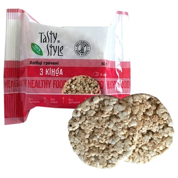 Tasty Style Buckwheat Crispbread with Quinoa 4pcs 30g - buy, prices for Auchan - photo 1