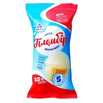 Rud with cream ice-cream 80g - buy, prices for Tavria V - photo 1