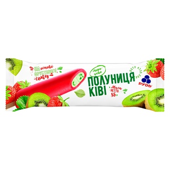 Rud Eskimo Strawberry-Kiwi Ice Cream 85g - buy, prices for MegaMarket - photo 1