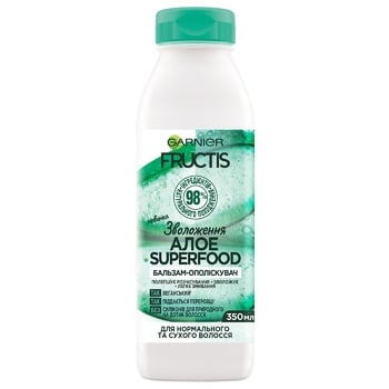 Garnier Fructis Aloe Superfood Balm For Normal and Dry Hair 350ml - buy, prices for Auchan - photo 1