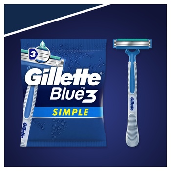 Бритвы Gillette Blue Simple3 одноразовые 8шт - купить, цены на - фото 15