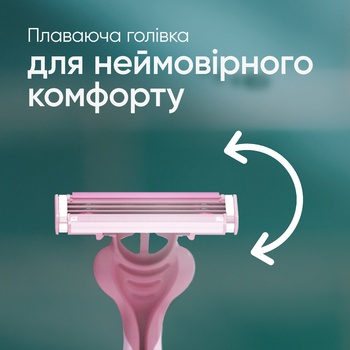 Станки Gillette Simply Venus 3 леза одноразові для жінок 12шт - купити, ціни на Auchan - фото 4