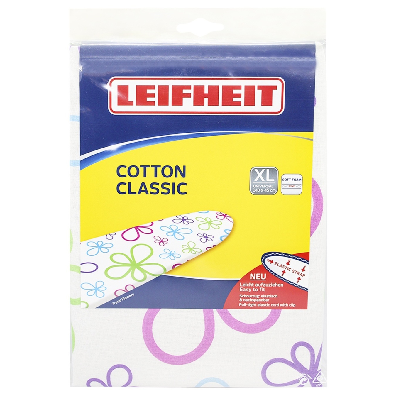 

Чехол для гладильной доски Leifheit Cotton Classic универсальный 140х45см