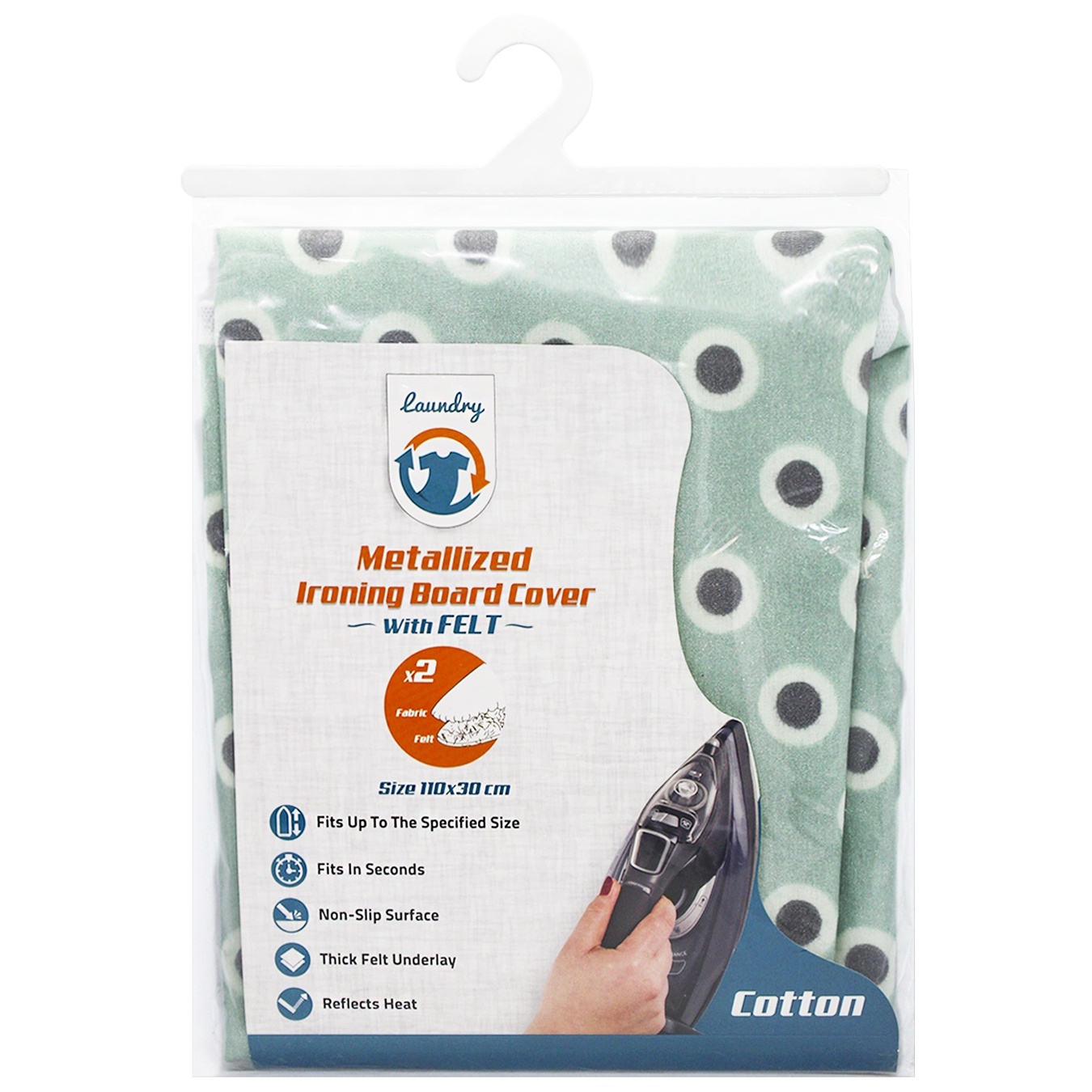 

Чехол для гладильной доски Laundry S 30х110см