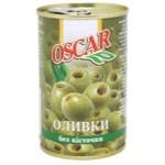 Оливки зелені Oscar без кісточки 300мл