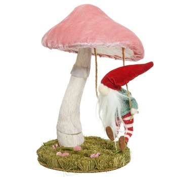 Decorative Figure Dwarf with Mushroom 37cm - buy, prices for METRO - photo 1